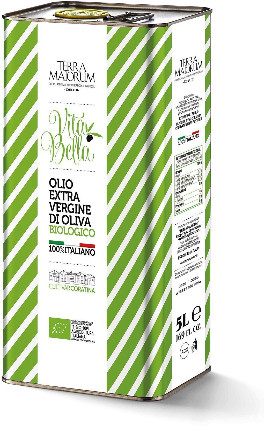 Olio Extra Vergine di Oliva BIO 5lt ANNATA 2022/23